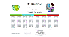 Desktop Screenshot of kaufmanschedule.com